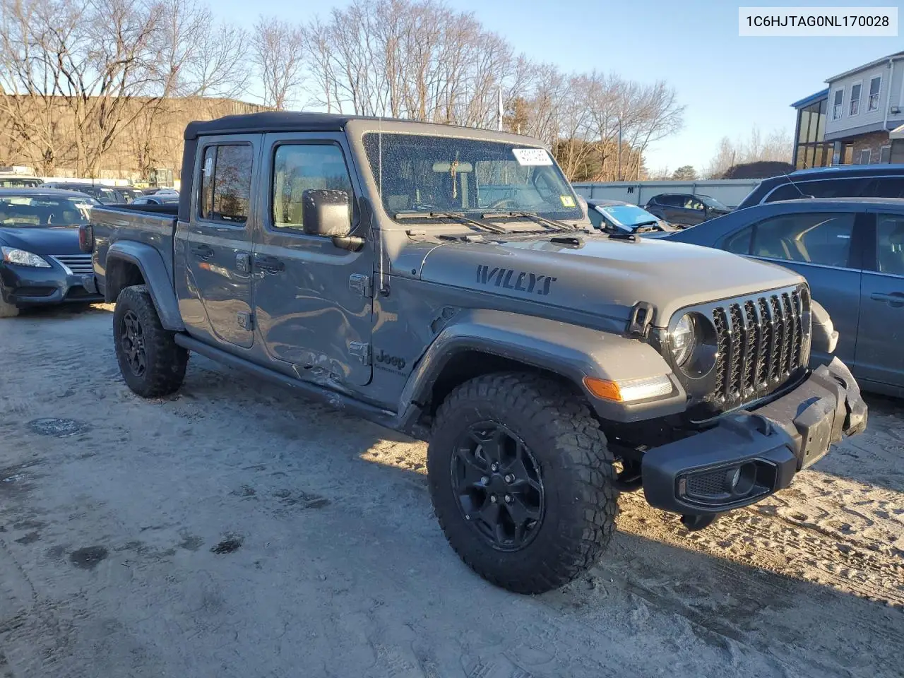 2022 Jeep Gladiator Sport VIN: 1C6HJTAG0NL170028 Lot: 43314065