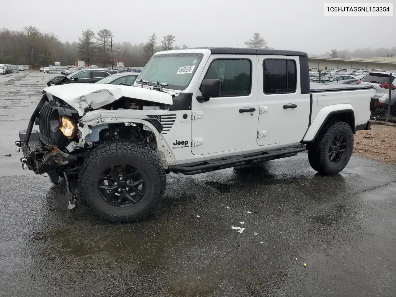 2022 Jeep Gladiator Sport VIN: 1C6HJTAG5NL153354 Lot: 49030205