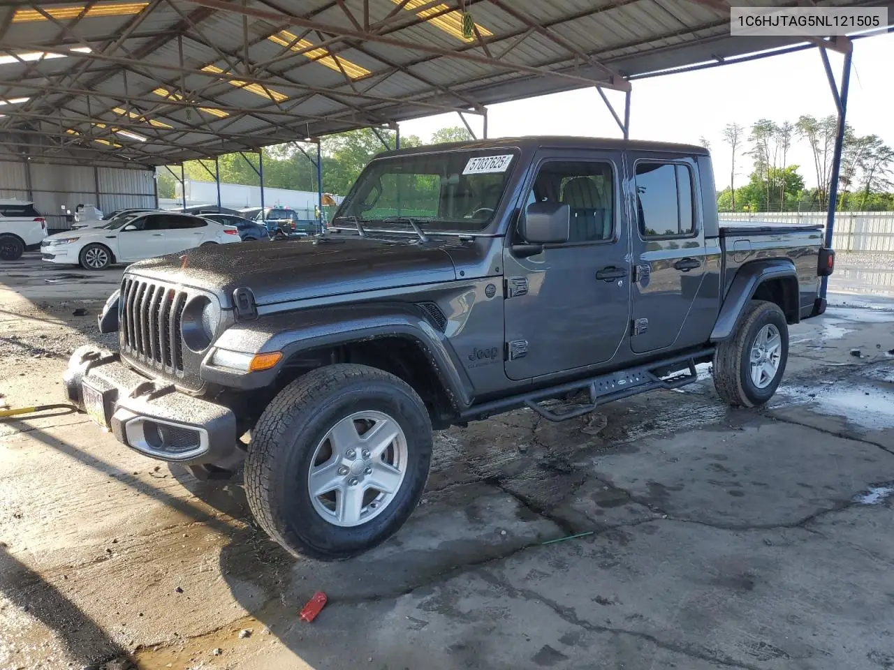 2022 Jeep Gladiator Sport VIN: 1C6HJTAG5NL121505 Lot: 57037625