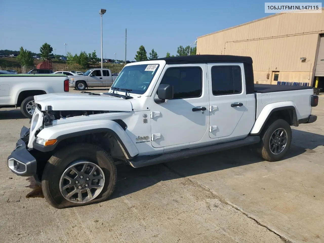 2022 Jeep Gladiator Overland VIN: 1C6JJTFM1NL147115 Lot: 62001365