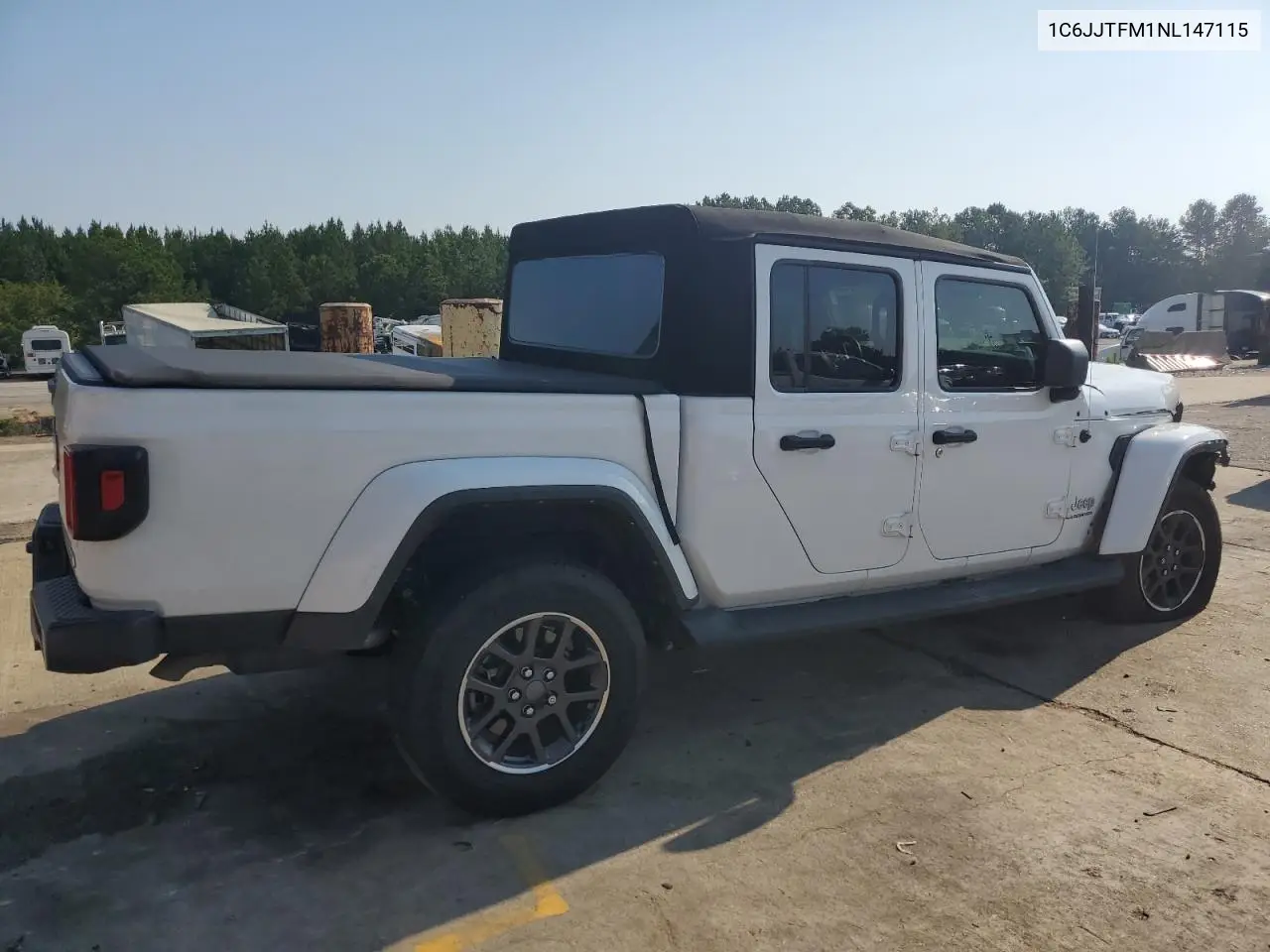 2022 Jeep Gladiator Overland VIN: 1C6JJTFM1NL147115 Lot: 62001365
