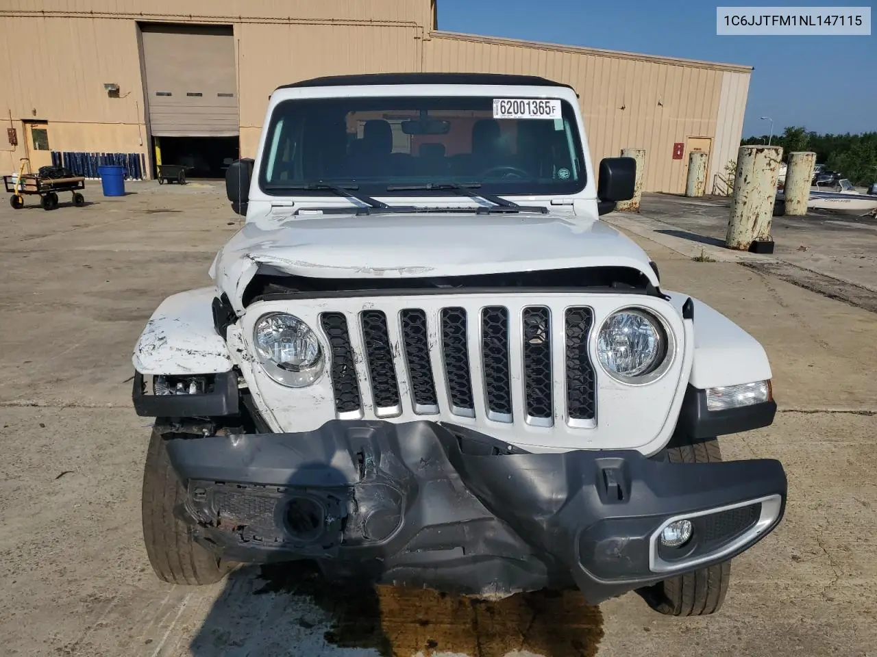2022 Jeep Gladiator Overland VIN: 1C6JJTFM1NL147115 Lot: 62001365
