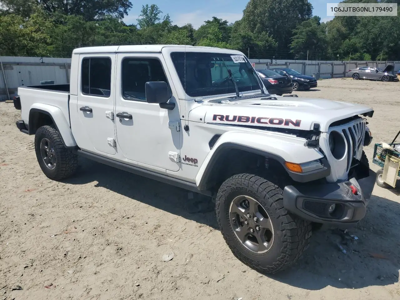 2022 Jeep Gladiator Rubicon VIN: 1C6JJTBG0NL179490 Lot: 62078155