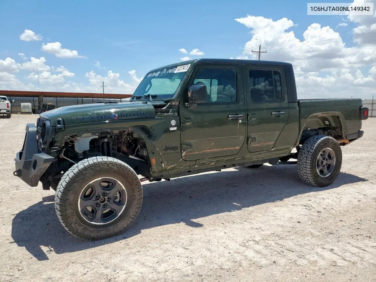 2022 Jeep Gladiator Sport VIN: 1C6HJTAG0NL149342 Lot: 62379475