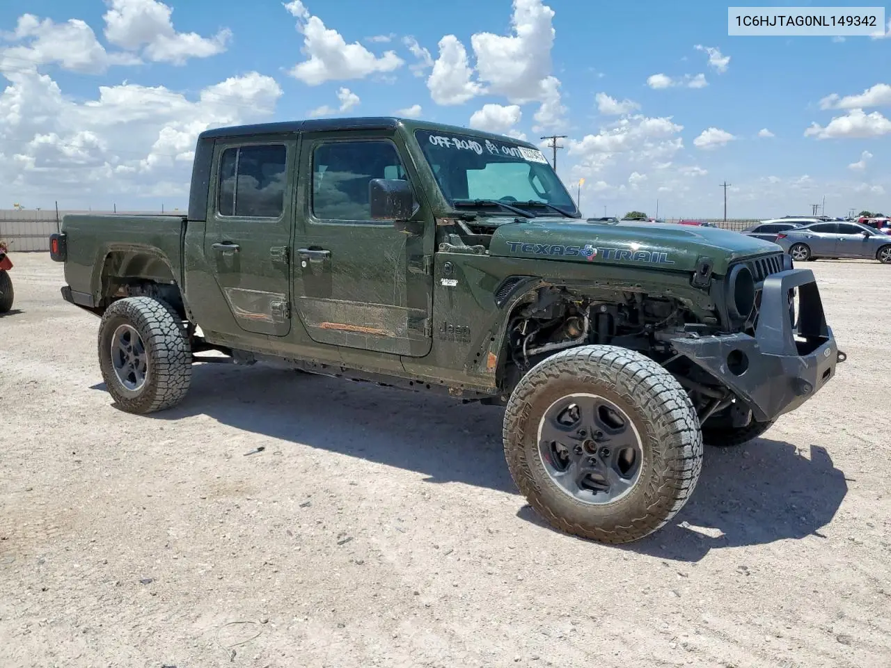 2022 Jeep Gladiator Sport VIN: 1C6HJTAG0NL149342 Lot: 62379475