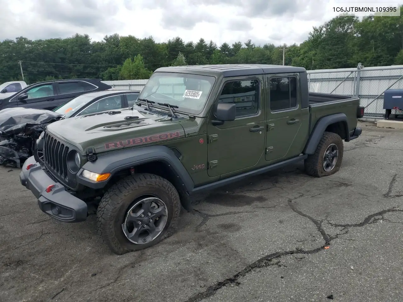 2022 Jeep Gladiator Rubicon VIN: 1C6JJTBM0NL109395 Lot: 62935805