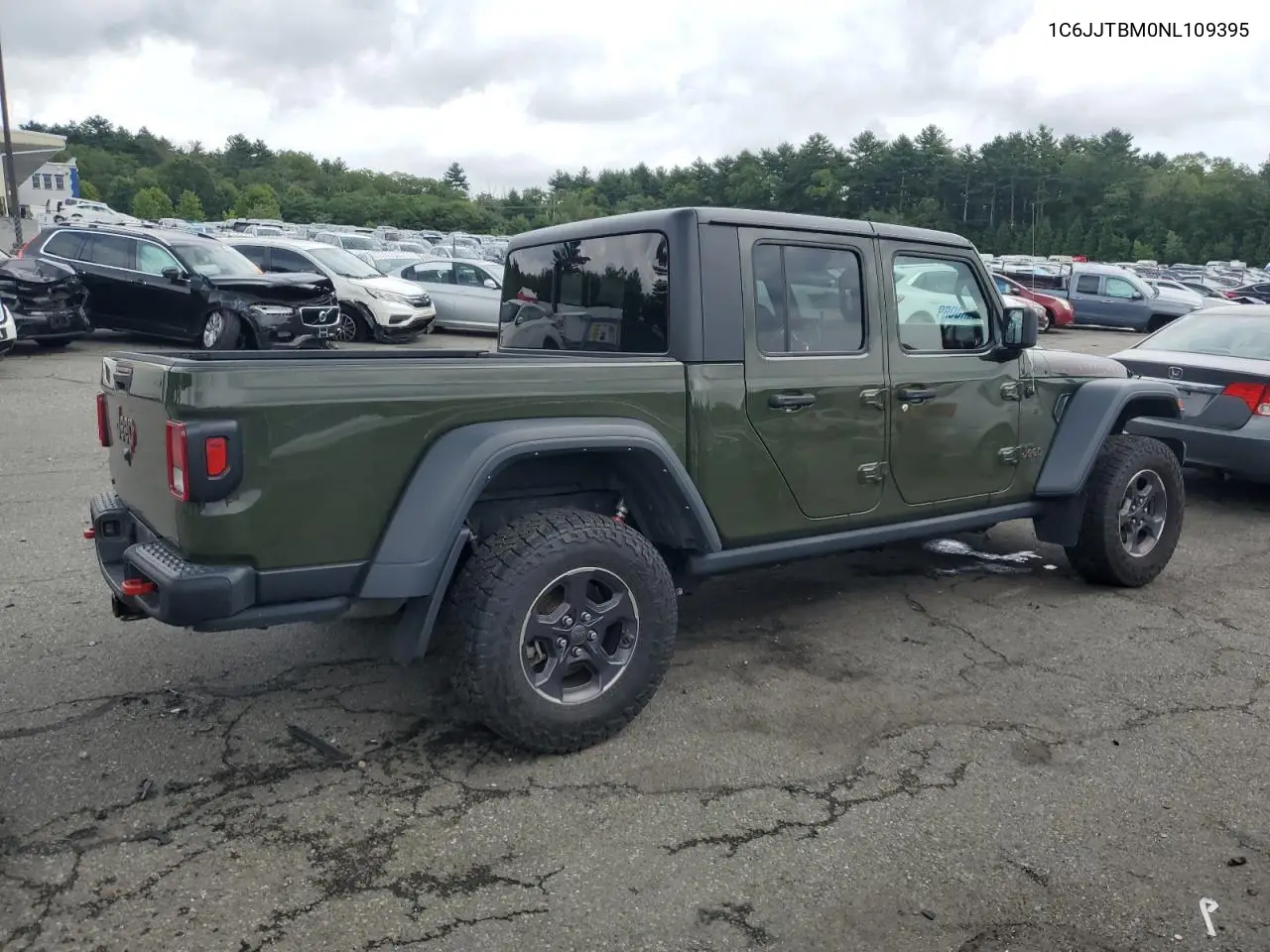 2022 Jeep Gladiator Rubicon VIN: 1C6JJTBM0NL109395 Lot: 62935805