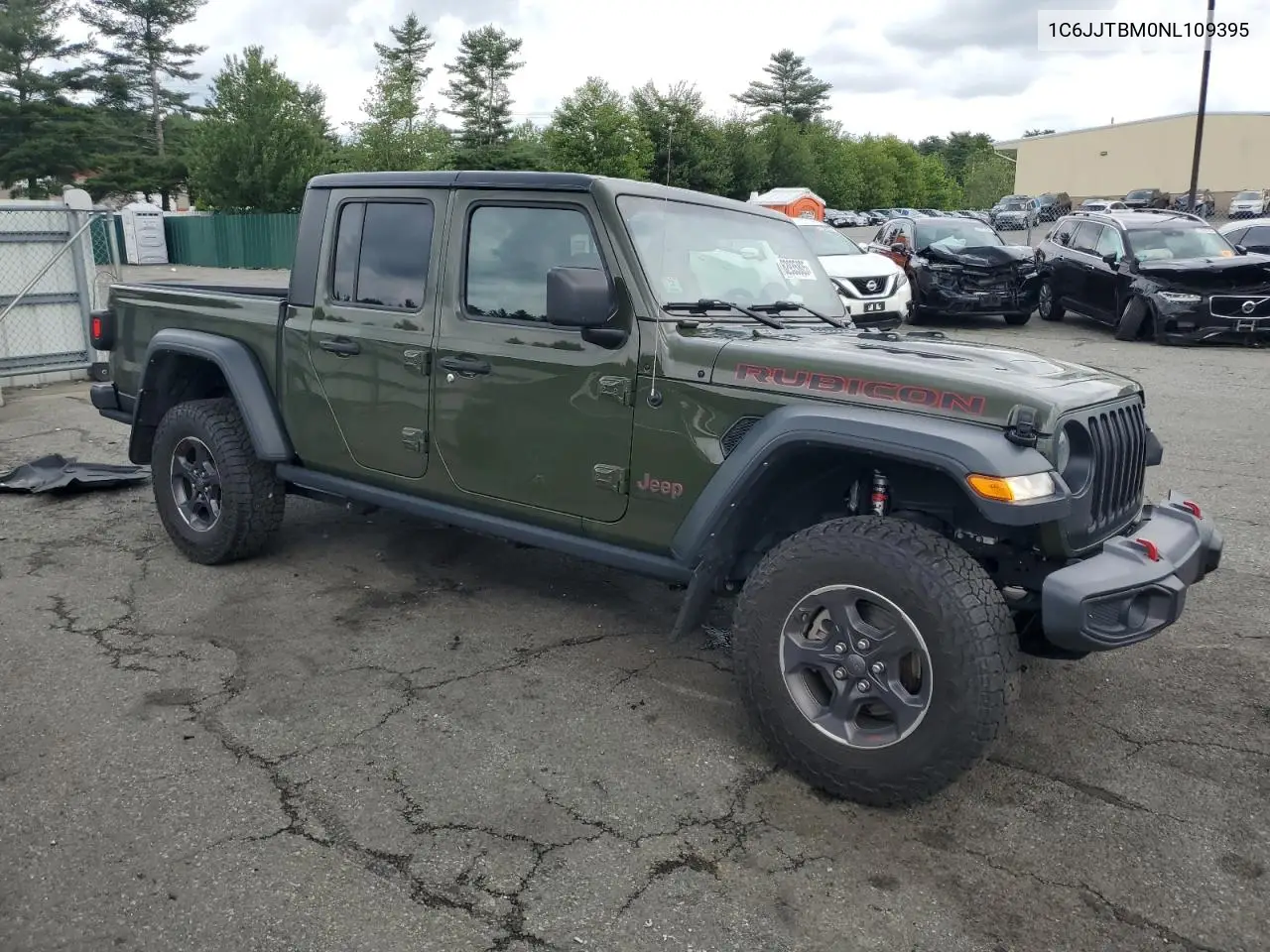 2022 Jeep Gladiator Rubicon VIN: 1C6JJTBM0NL109395 Lot: 62935805