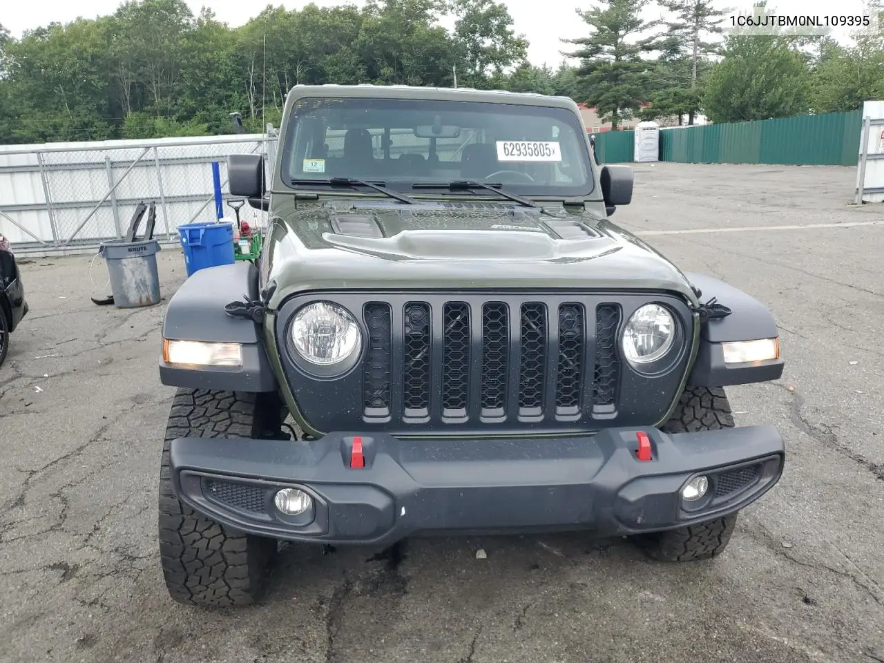 2022 Jeep Gladiator Rubicon VIN: 1C6JJTBM0NL109395 Lot: 62935805
