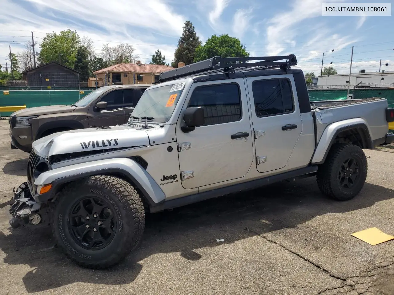2022 Jeep Gladiator Sport VIN: 1C6JJTAM8NL108061 Lot: 63706925