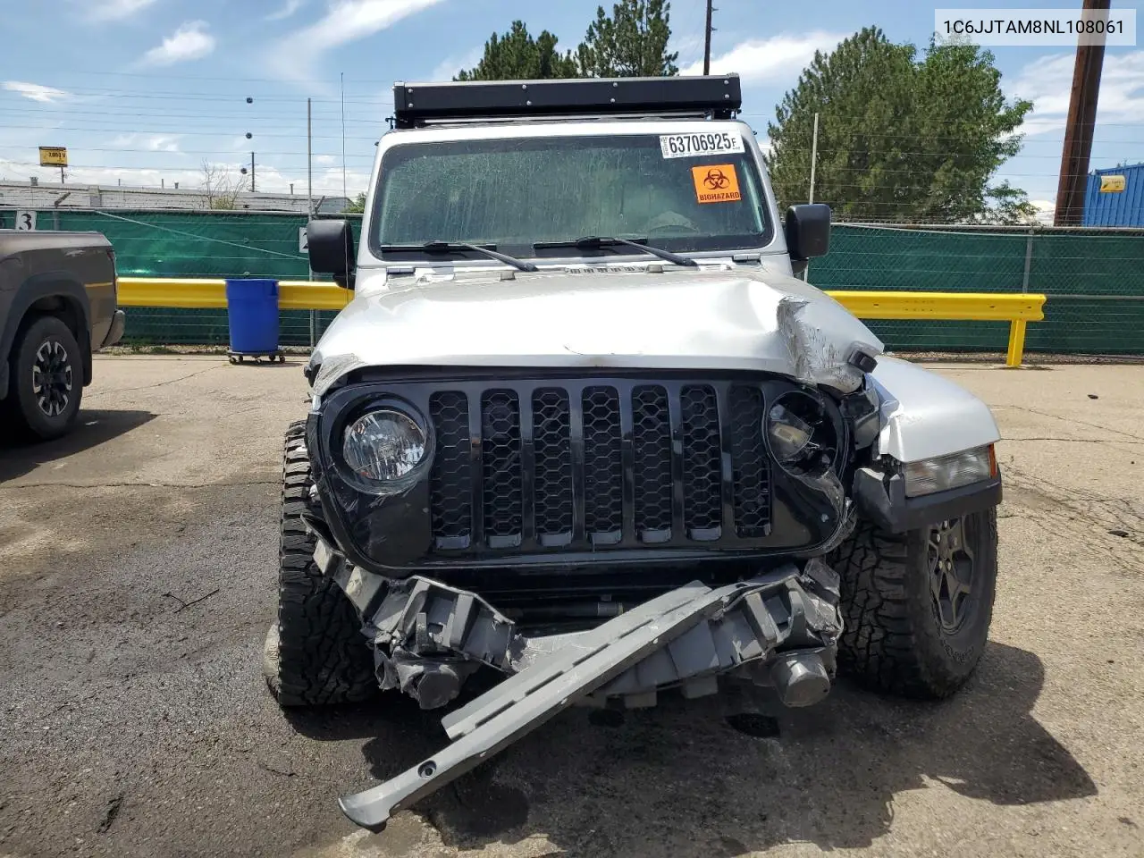 2022 Jeep Gladiator Sport VIN: 1C6JJTAM8NL108061 Lot: 63706925