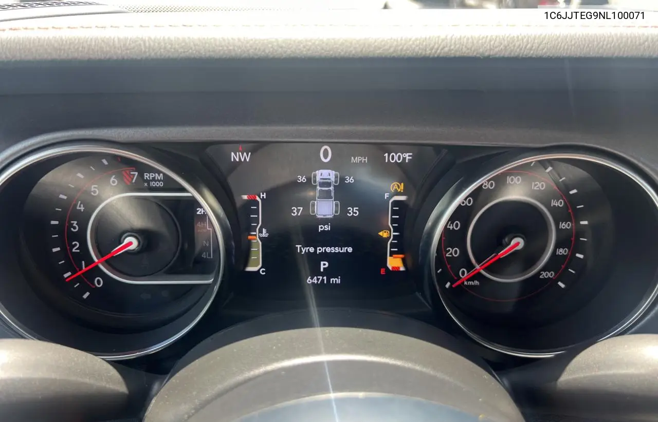 2022 Jeep Gladiator Mojave VIN: 1C6JJTEG9NL100071 Lot: 64120785