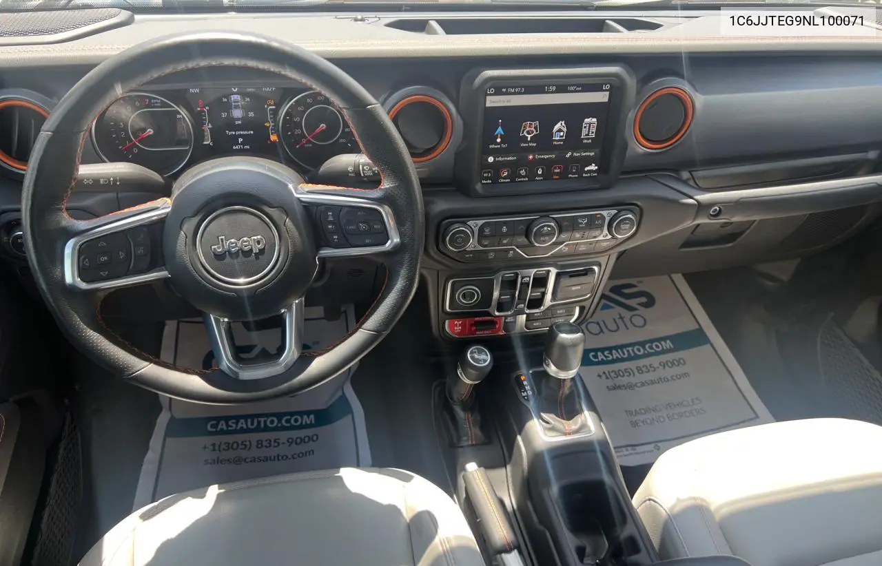 2022 Jeep Gladiator Mojave VIN: 1C6JJTEG9NL100071 Lot: 64120785