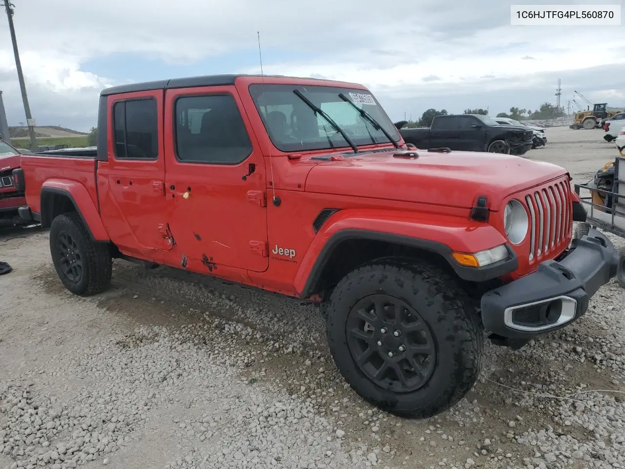2023 Jeep Gladiator Overland VIN: 1C6HJTFG4PL560870 Lot: 55473505