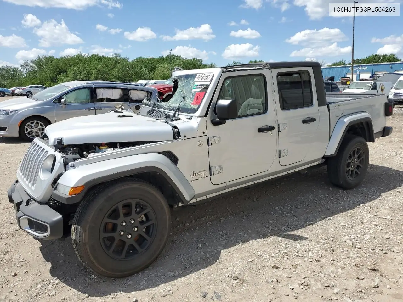 2023 Jeep Gladiator Overland VIN: 1C6HJTFG3PL564263 Lot: 57021075