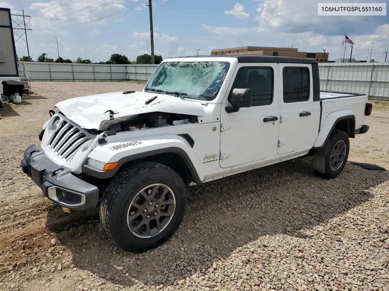 2023 Jeep Gladiator Overland VIN: 1C6HJTFG5PL551160 Lot: 60584675