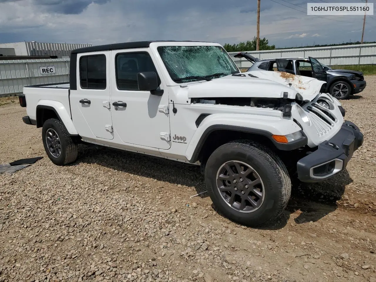2023 Jeep Gladiator Overland VIN: 1C6HJTFG5PL551160 Lot: 60584675