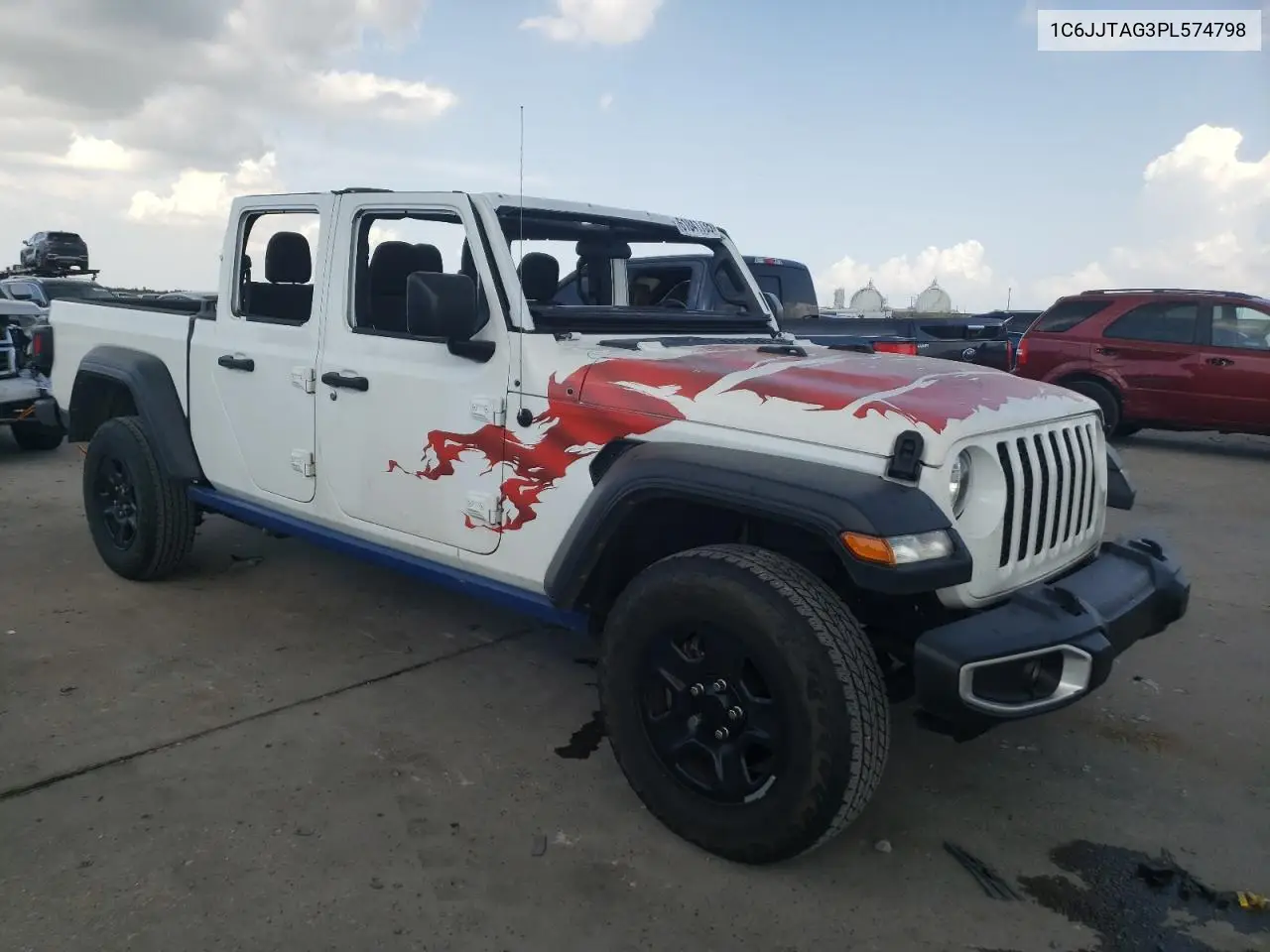 2023 Jeep Gladiator Sport VIN: 1C6JJTAG3PL574798 Lot: 61841735