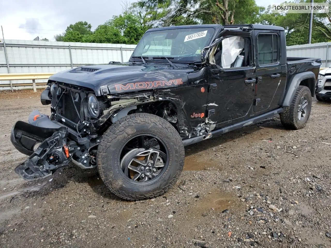 2024 Jeep Gladiator Mojave VIN: 1C6JJTEG3RL116367 Lot: 56517935