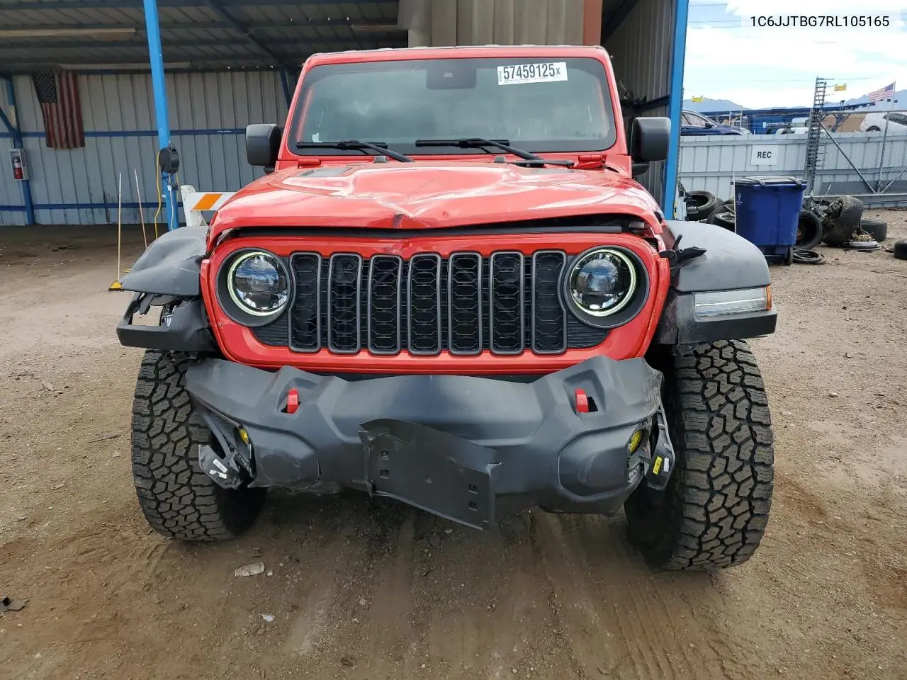 2024 Jeep Gladiator Rubicon VIN: 1C6JJTBG7RL105165 Lot: 57459125
