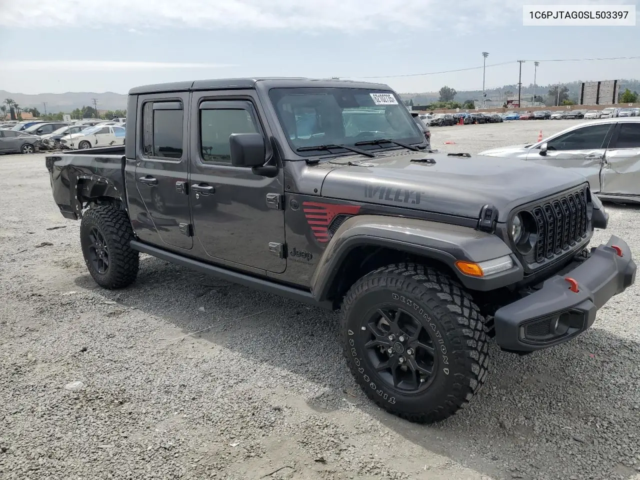 2025 Jeep Gladiator Sport VIN: 1C6PJTAG0SL503397 Lot: 62102735