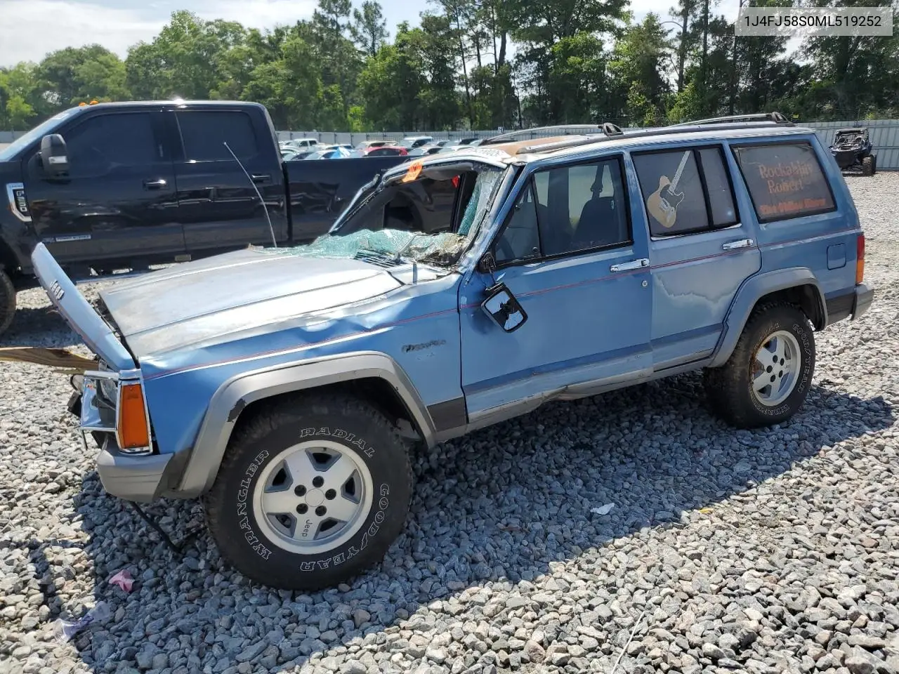 1991 Jeep Cherokee Laredo VIN: 1J4FJ58S0ML519252 Lot: 55458005