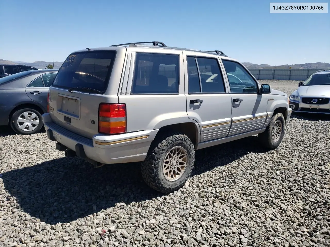 1994 Jeep Grand Cherokee Limited VIN: 1J4GZ78Y0RC190766 Lot: 54628055