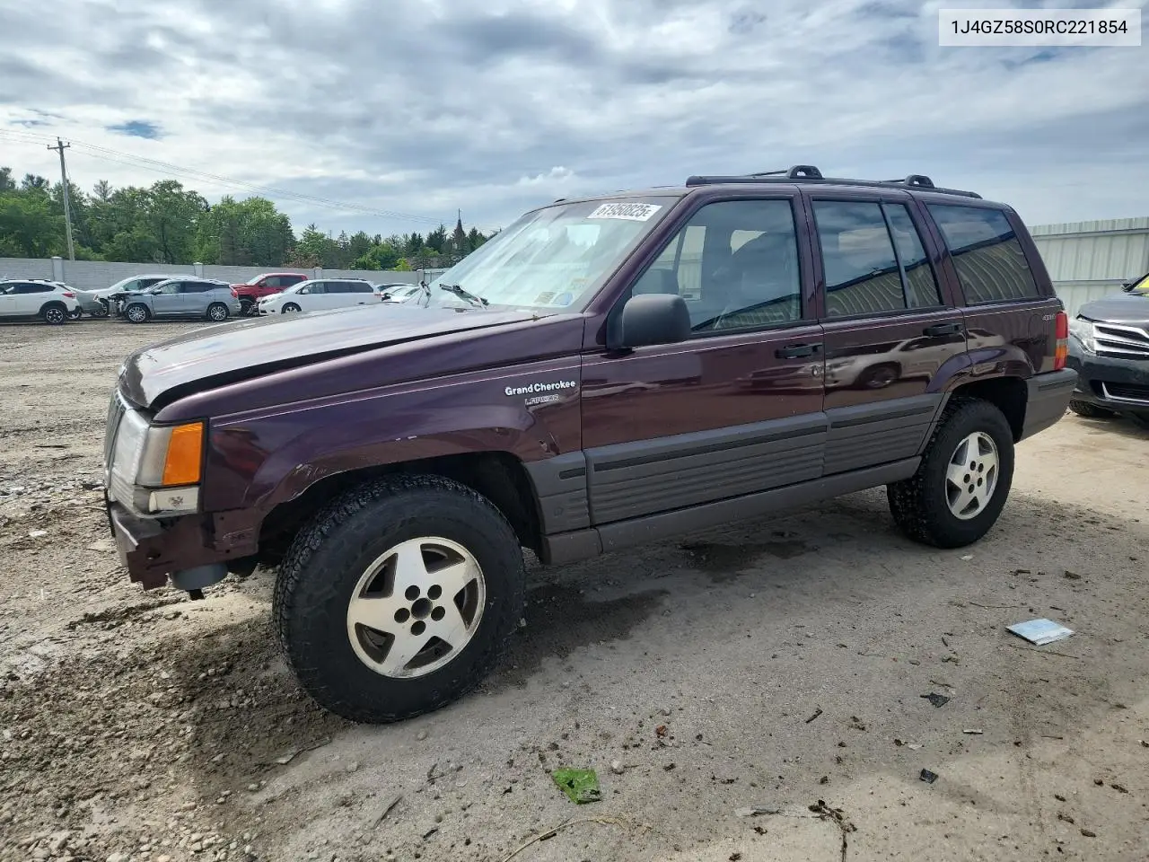 1994 Jeep Grand Cherokee Laredo VIN: 1J4GZ58S0RC221854 Lot: 61950825