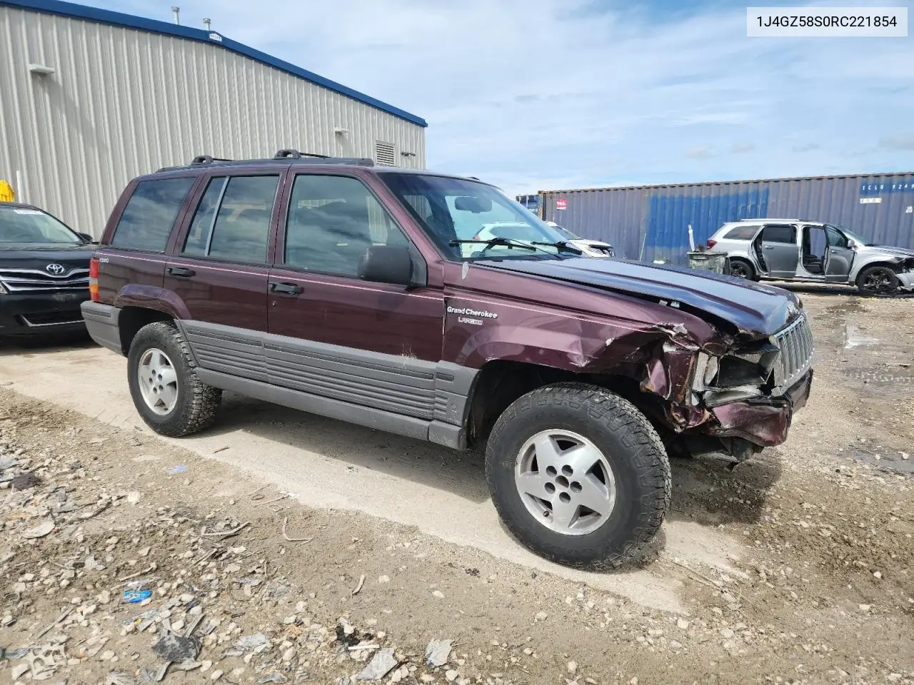 1994 Jeep Grand Cherokee Laredo VIN: 1J4GZ58S0RC221854 Lot: 61950825