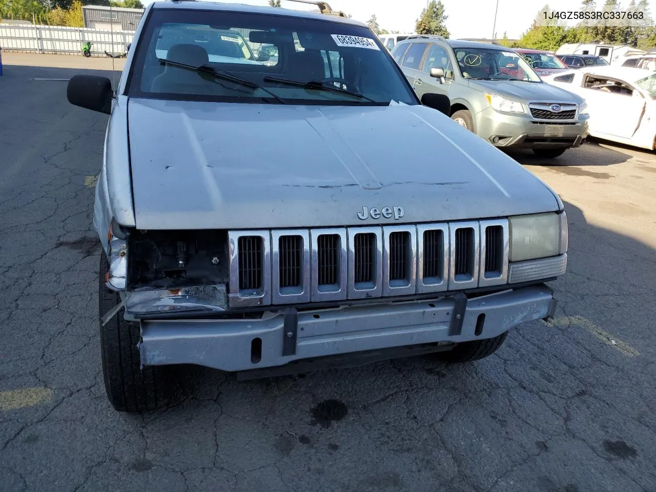 1994 Jeep Grand Cherokee Laredo VIN: 1J4GZ58S3RC337663 Lot: 68394954