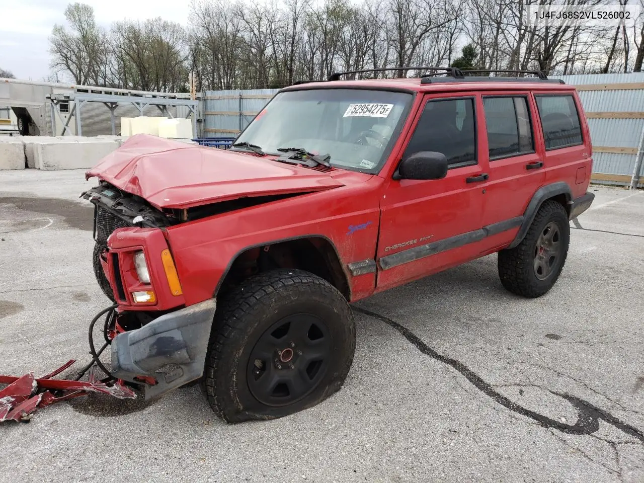 1997 Jeep Cherokee Sport VIN: 1J4FJ68S2VL526002 Lot: 52954275