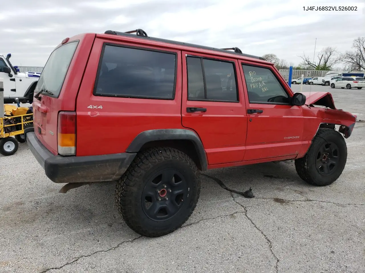 1997 Jeep Cherokee Sport VIN: 1J4FJ68S2VL526002 Lot: 52954275