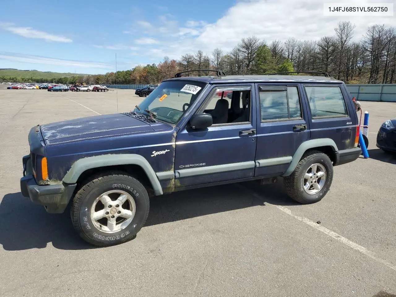 1997 Jeep Cherokee Sport VIN: 1J4FJ68S1VL562750 Lot: 55262215