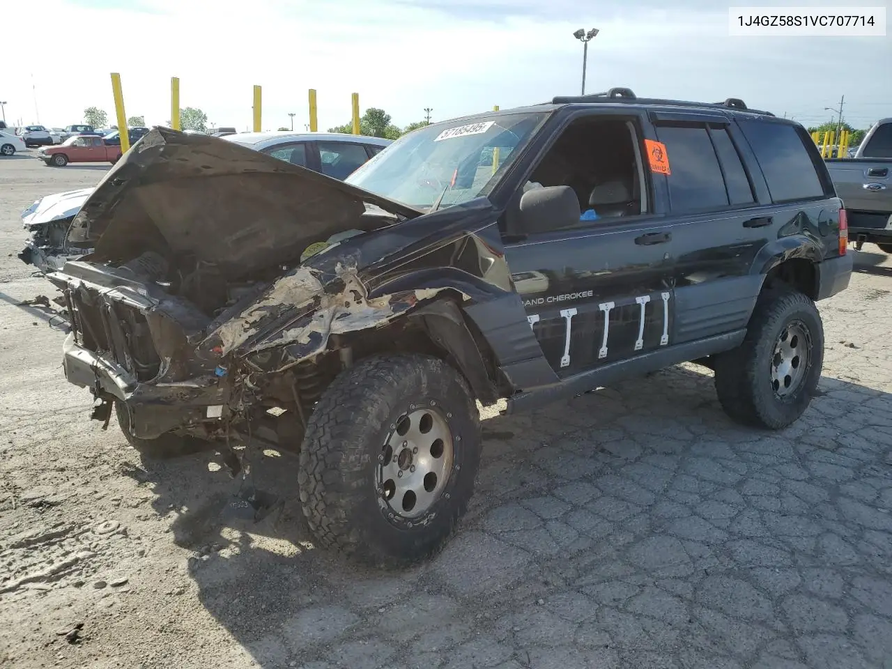 1997 Jeep Grand Cherokee Laredo VIN: 1J4GZ58S1VC707714 Lot: 57185495