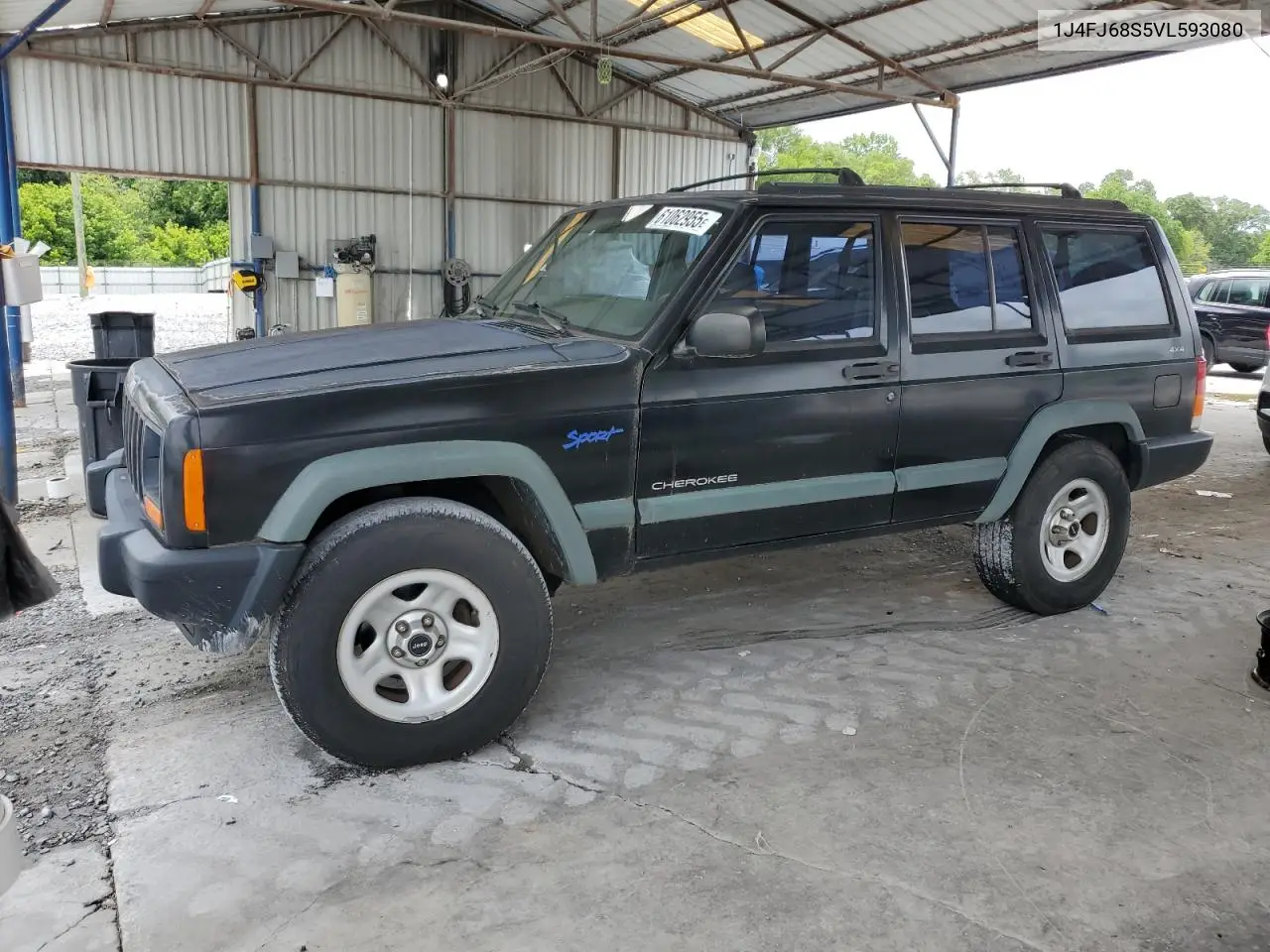 1997 Jeep Cherokee Sport VIN: 1J4FJ68S5VL593080 Lot: 61062955