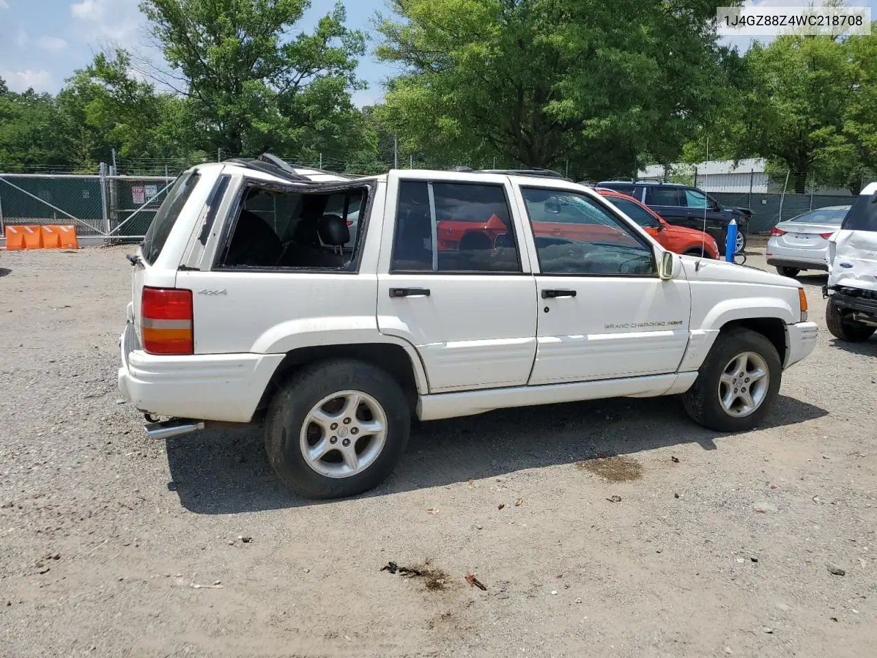 1998 Jeep Grand Cherokee Limited 5.9L VIN: 1J4GZ88Z4WC218708 Lot: 63678395