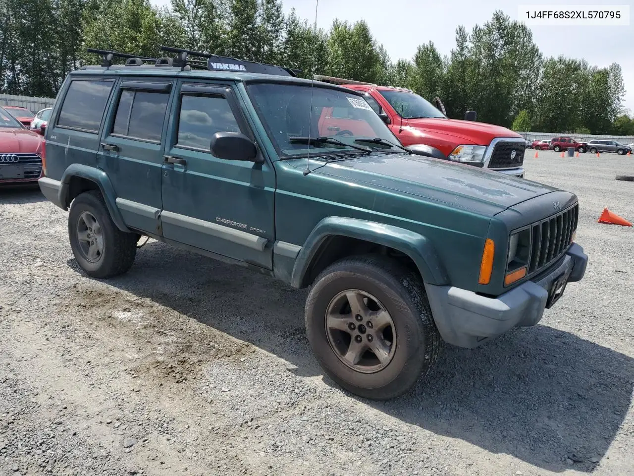 1999 Jeep Cherokee Sport VIN: 1J4FF68S2XL570795 Lot: 61860585