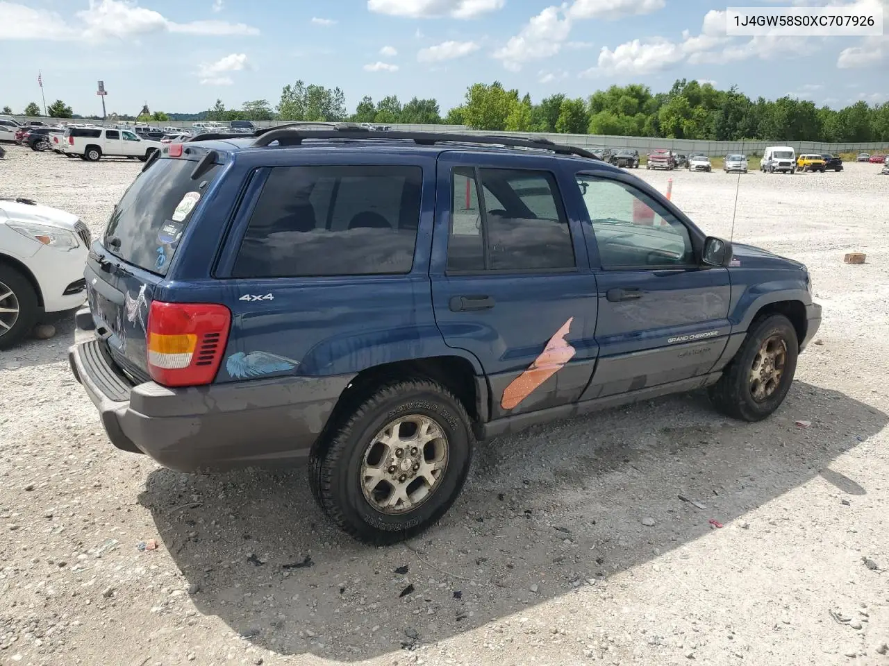 1999 Jeep Grand Cherokee Laredo VIN: 1J4GW58S0XC707926 Lot: 62930585