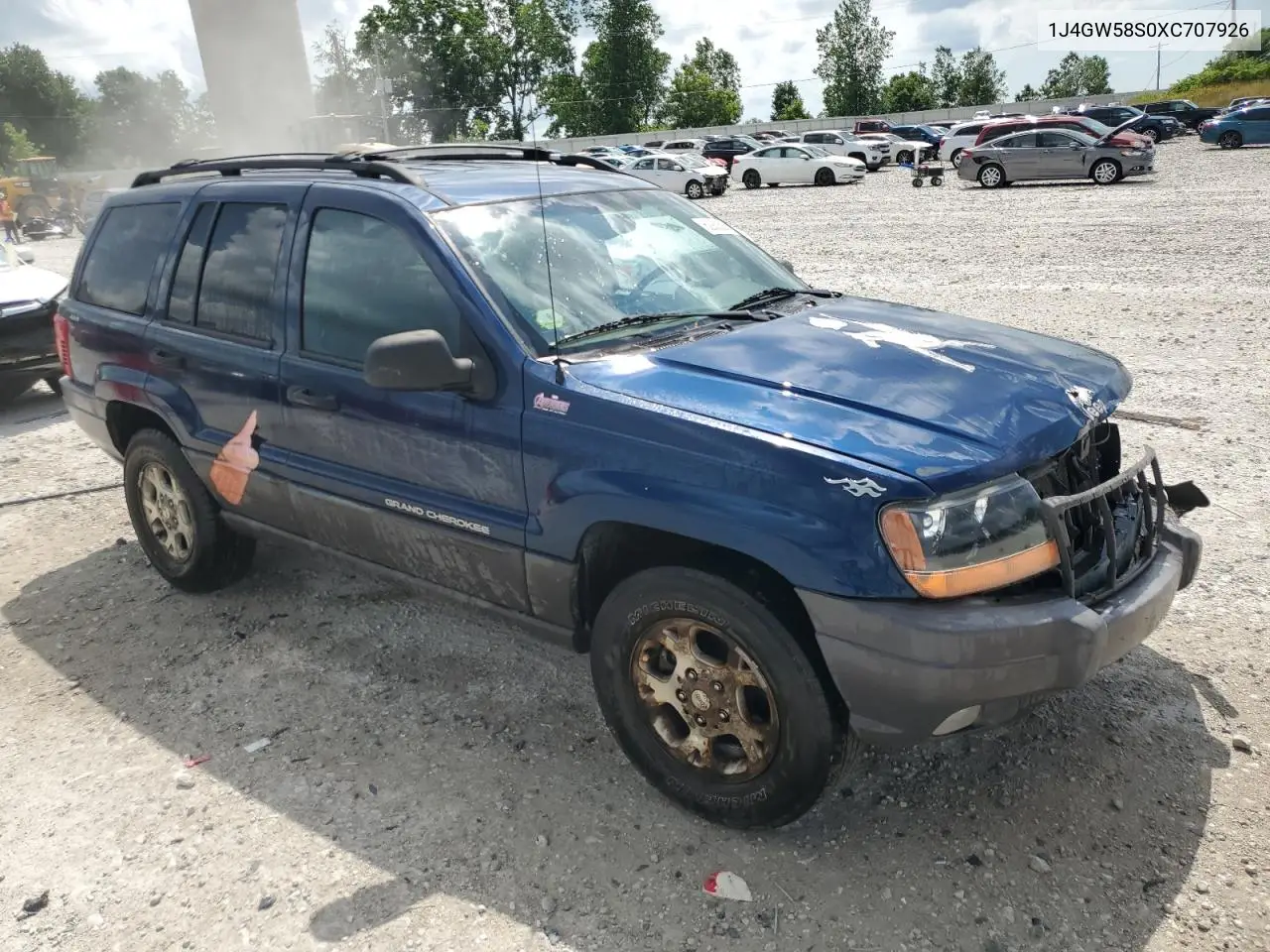 1999 Jeep Grand Cherokee Laredo VIN: 1J4GW58S0XC707926 Lot: 62930585
