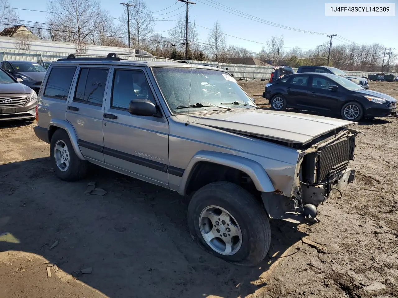 2000 Jeep Cherokee Sport VIN: 1J4FF48S0YL142309 Lot: 46277785