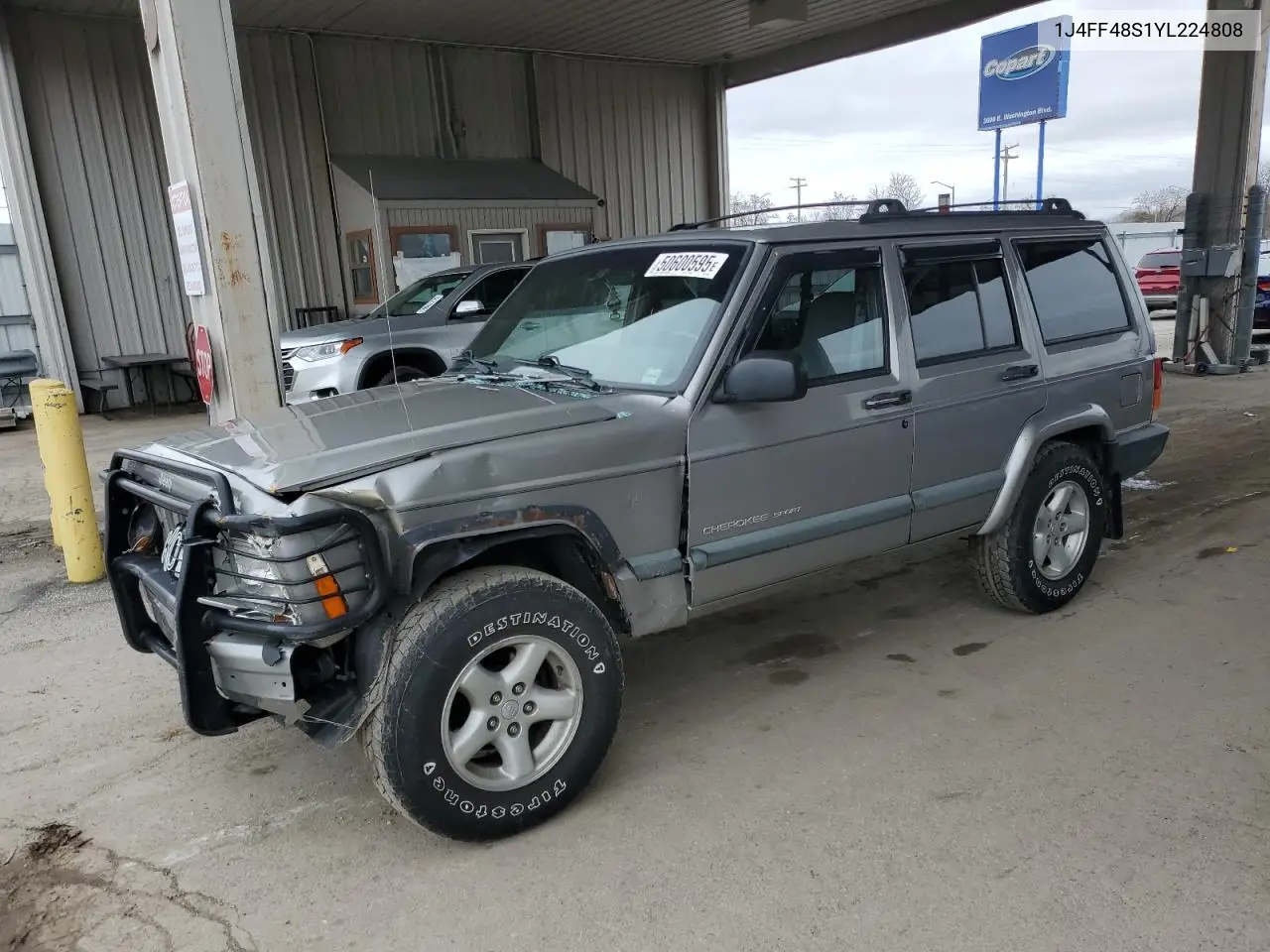 2000 Jeep Cherokee Sport VIN: 1J4FF48S1YL224808 Lot: 50600595