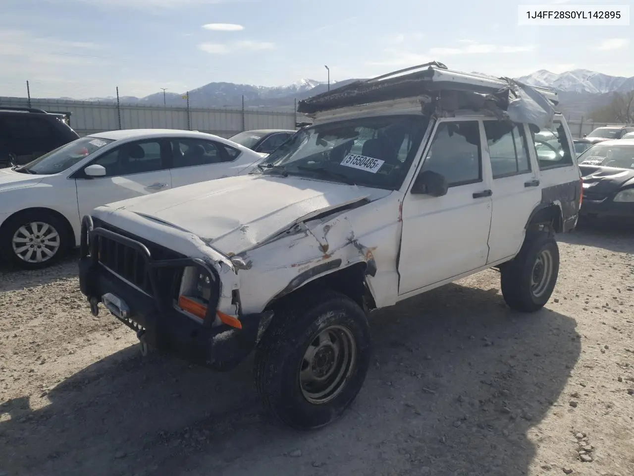 2000 Jeep Cherokee Se VIN: 1J4FF28S0YL142895 Lot: 51550485