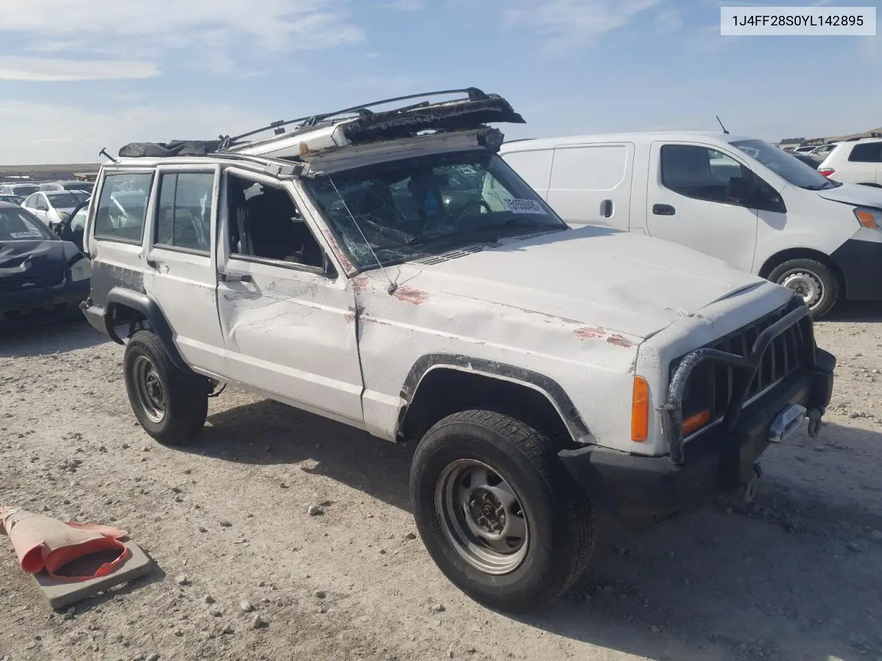 2000 Jeep Cherokee Se VIN: 1J4FF28S0YL142895 Lot: 51550485