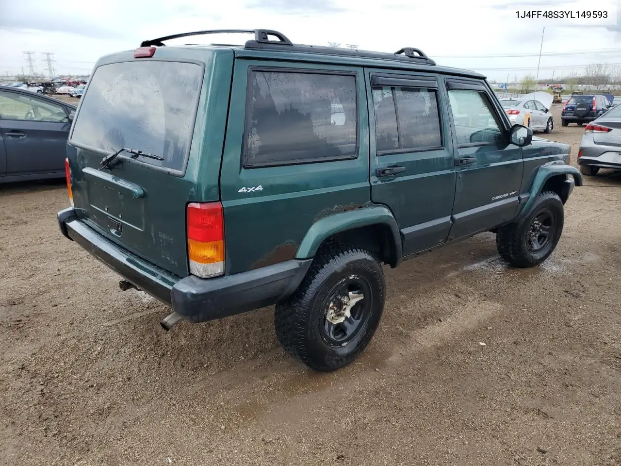 2000 Jeep Cherokee Sport VIN: 1J4FF48S3YL149593 Lot: 52489045