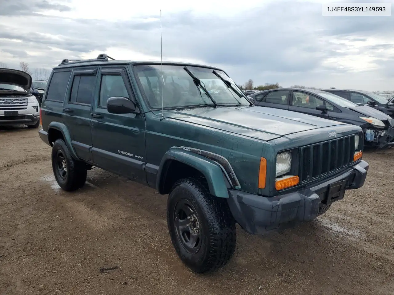 2000 Jeep Cherokee Sport VIN: 1J4FF48S3YL149593 Lot: 52489045