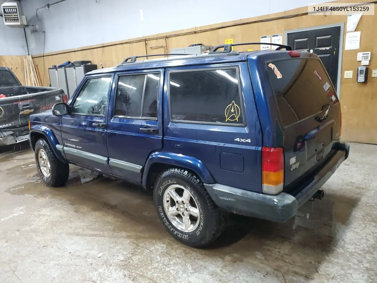 2000 Jeep Cherokee Sport VIN: 1J4FF48S0YL153259 Lot: 52509955