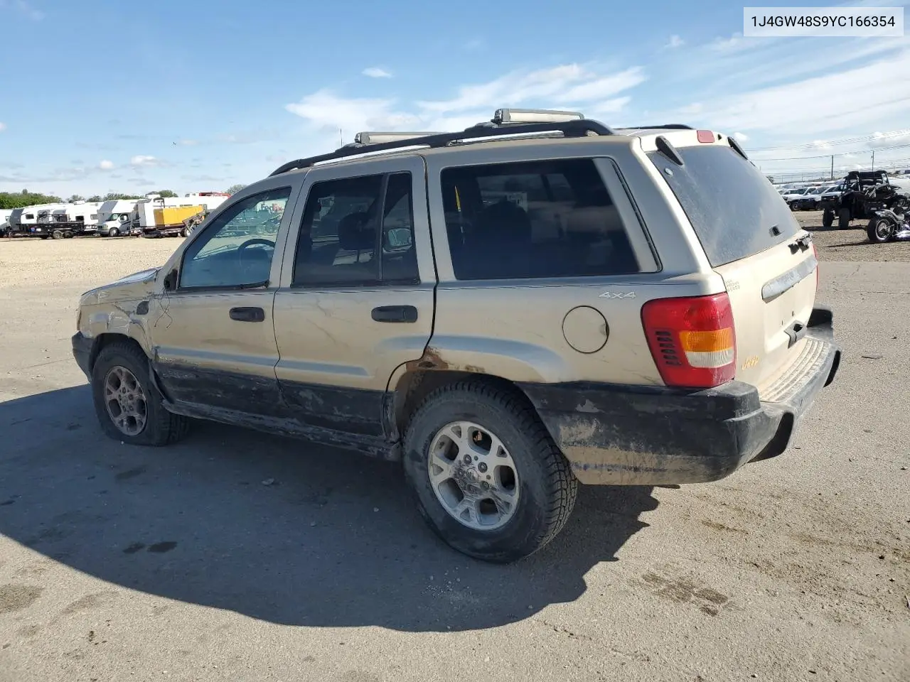 2000 Jeep Grand Cherokee Laredo VIN: 1J4GW48S9YC166354 Lot: 56706075