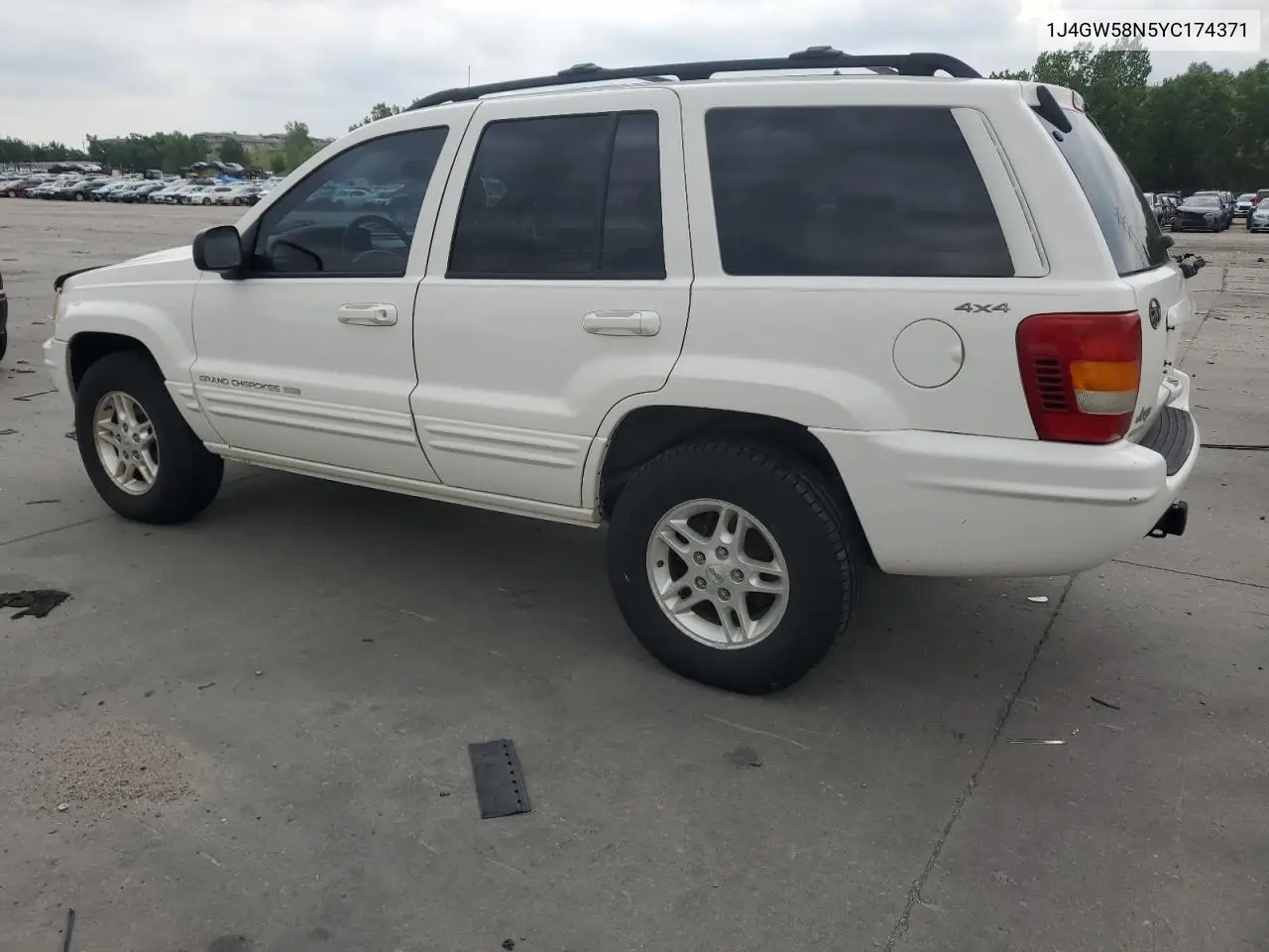 2000 Jeep Grand Cherokee Limited VIN: 1J4GW58N5YC174371 Lot: 60941615