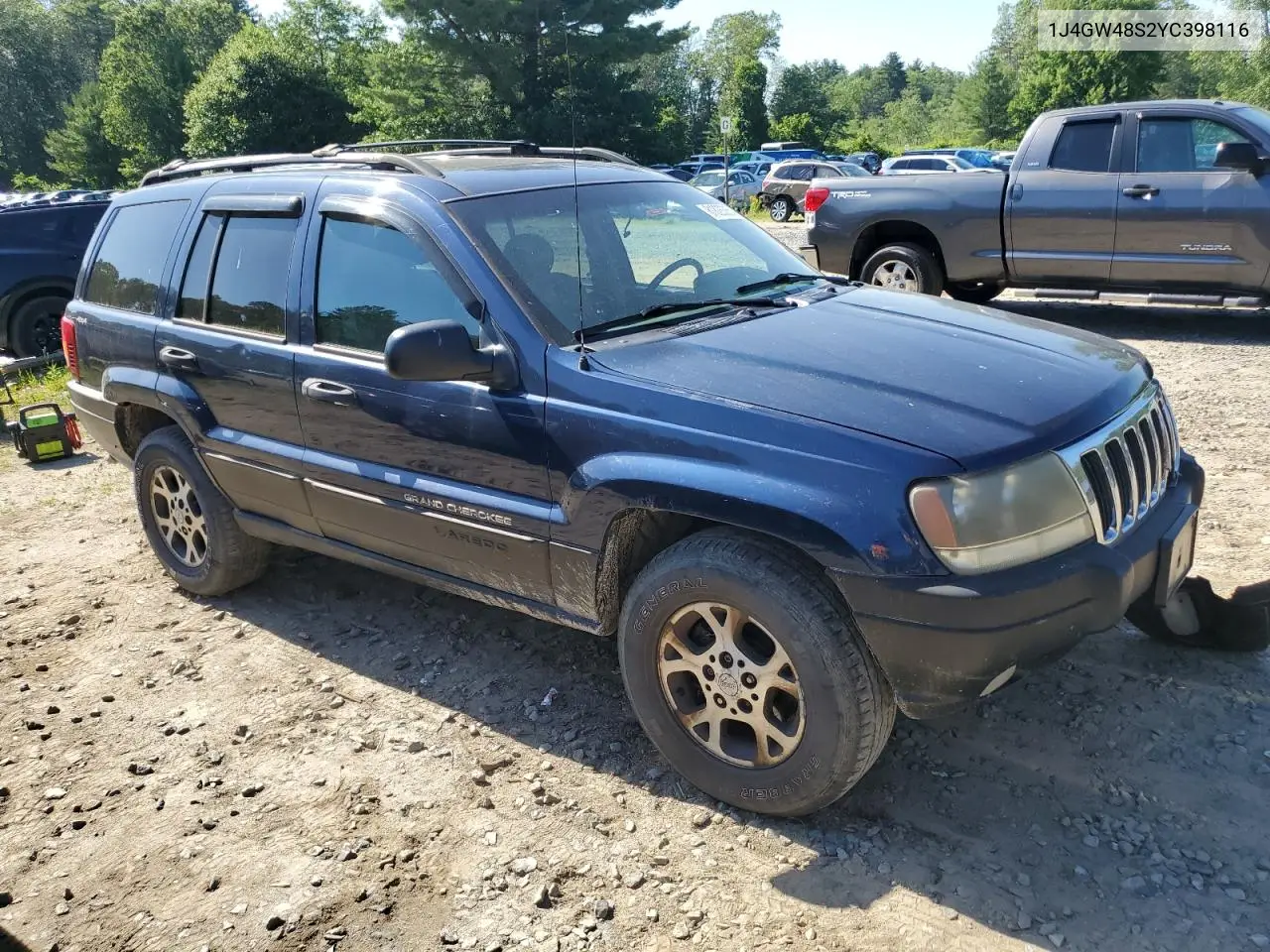 2000 Jeep Grand Cherokee Laredo VIN: 1J4GW48S2YC398116 Lot: 61828385