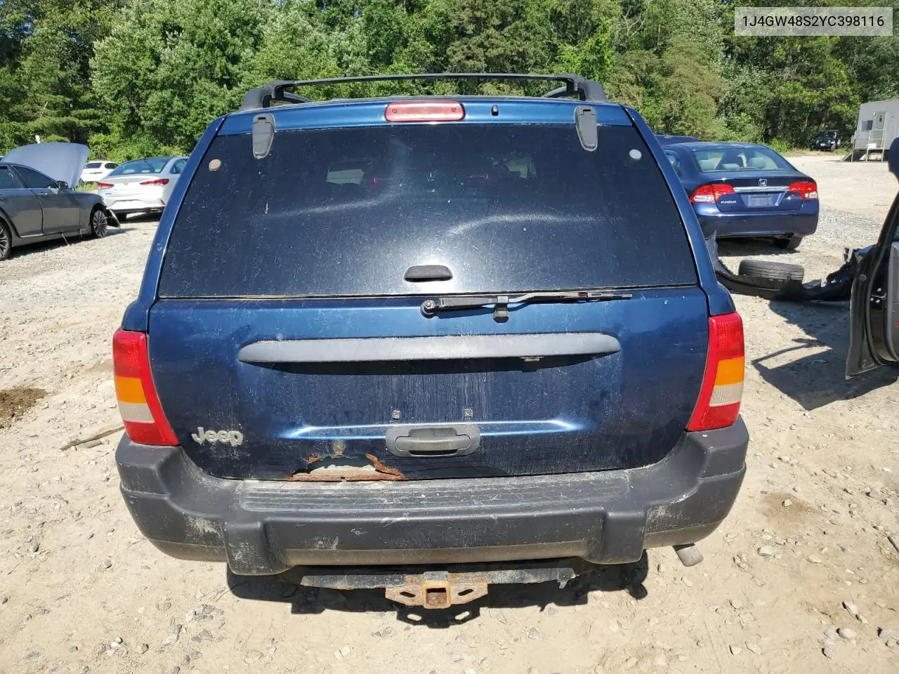 2000 Jeep Grand Cherokee Laredo VIN: 1J4GW48S2YC398116 Lot: 61828385